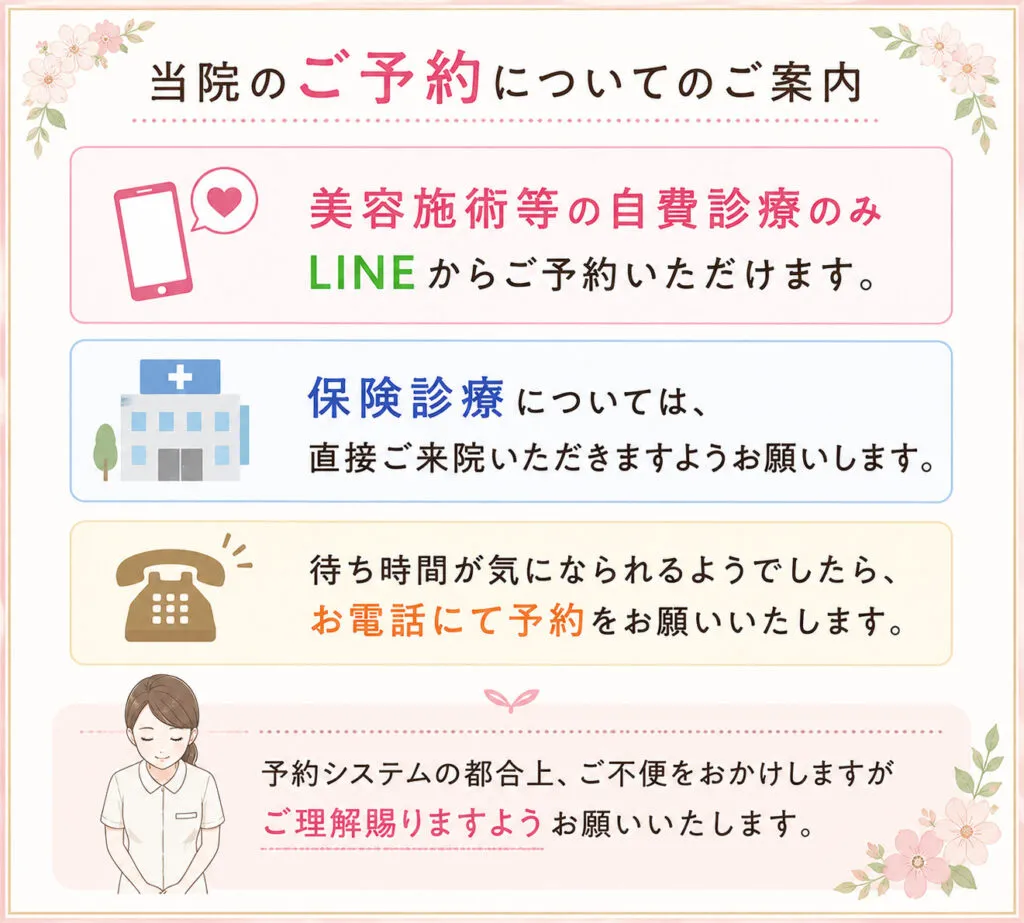 あいさつ文用、予約の注意
